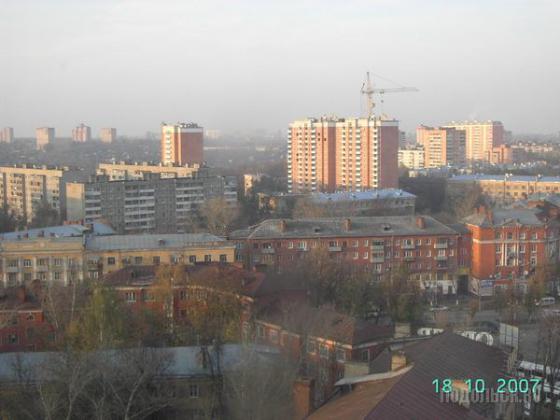 Вид  из дома 2 на Курской улице 