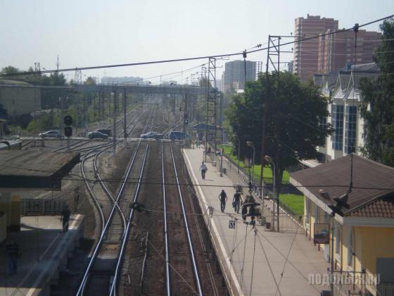 Щербинка: вид с жд моста в сторону Подольска