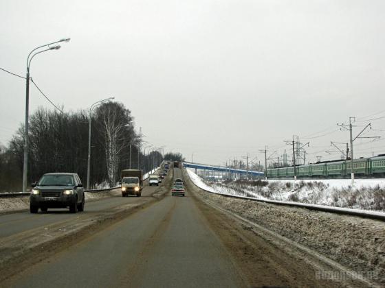 Эстакада в Климовске 