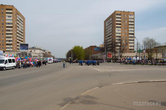 Подольск, первомайская демонстрация 2010