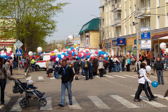 Подольск, первомайская демонстрация 2010 