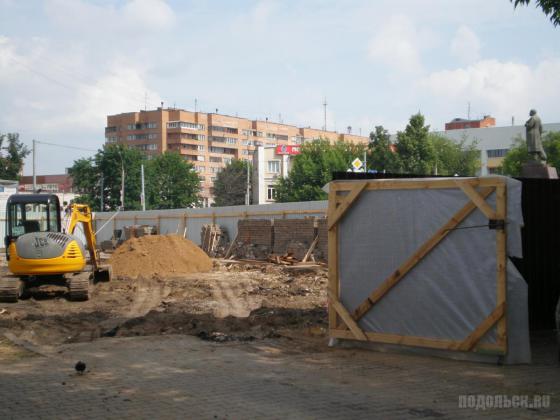 Подольск, строительство остановочного комплекса 