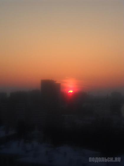 Подольск на закате 