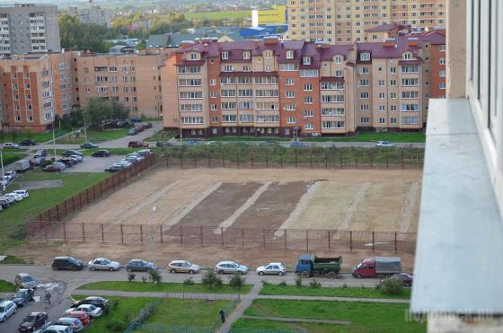 Строительство стадиона на Подольской улице 
