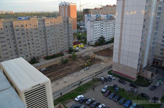Строительство бульвара на Тепличной 