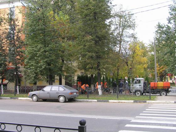 Установка памятника А.В. Никулину 