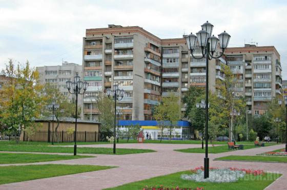 Освещение в парке г. Климовска 