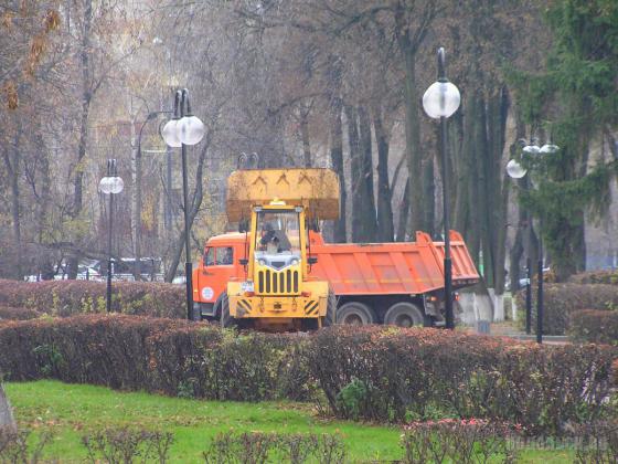 В сквере на площади Ленина 